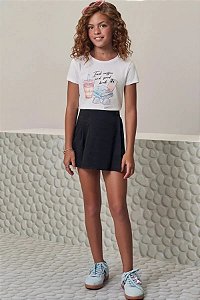 CONJUNTO TEEN BLUSA E SHORT SAIA - LILIMOON