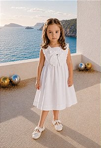 VESTIDO INFANTIL DE TRICOLINE - BAMBOLLINA