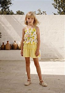 CONJUNTO INFANTIL BLUSA E SHORT - BAMBOLLINA