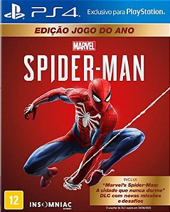 Marvel's Spider-Man: Edição Jogo do Ano Ps4 - Aluguel Mídia Secundária - 10 Dias
