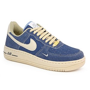 Tênis Air Force 07' Jeans Glow - claro