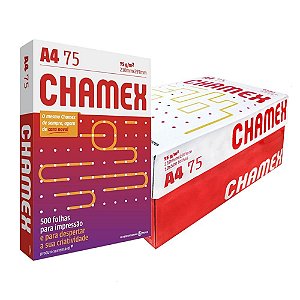 Papel Sulfite A4 Chamex 75 g 10 pacotes com 500 fls. - Chamex