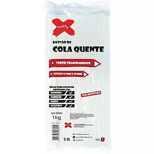 Refil de cola quente grossa, 1kg, super transparente, 6008 Make+