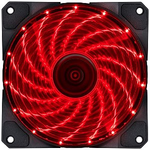 Fan/Cooler Vx Gaming 15 Pontos De Led 120X120 Vermelho - V.Lumi
