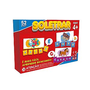 Brinquedo Pedagógico Soletrar 52 peças - Coluna