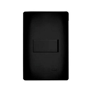 Interruptor Paralelo Preto 16A/250V Placa Habitat Black - Fame