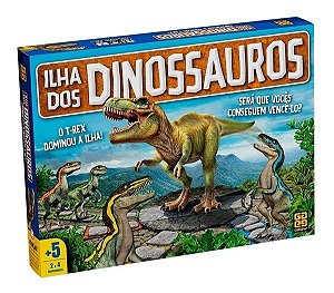 Jogo de Tabuleiro Ilha Dos Dinossauros - Grow