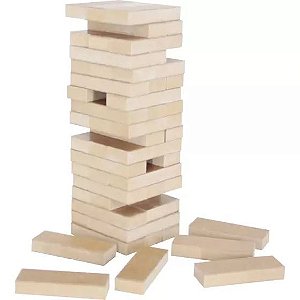 Brinquedo Pedagógico (madeira) Torre Legal 54pecas - Carlu