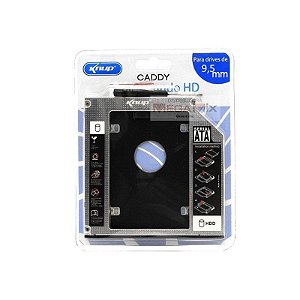 Case Sata Hd 2.5 9.5mm Caddy Dvd para Segundo HD ou SSD KP-HD010 - Knup
