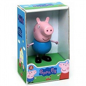 Boneco George Peppa Pig Vinil 13cm - Elka