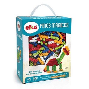 Brinquedo Para Montar Pinos Magicos 500 Pecas - Elka