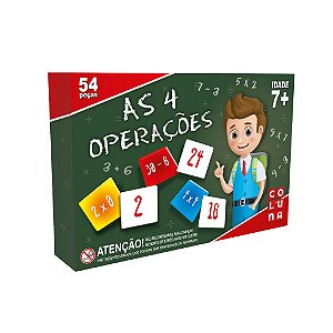 Brinquedo Pedagógico As 4 Operacoes 54 Peças - Coluna