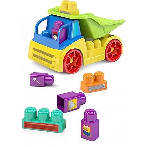 Brinquedo Para Montar Bloco Truck Blocolândia - Dismat