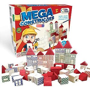Brinquedo Para Montar Mega Construcoes 76 Pecas - Pais E Filhos