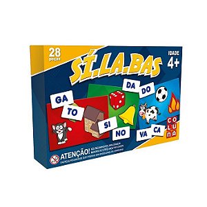 Brinquedo Pedagógico Silabas 28 Pecas - Coluna