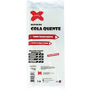Cola quente (refil) Fina Super Transparente Profissional 1 kilo - Make+