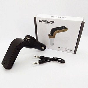 Transmissor FM Bluetooth e Carregador Veicular Carg7 - Kapbom