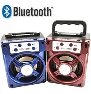 Caixa De Som Portátil Bluetooth Usb Sound Kts-1057 Kts 1018 - KTS