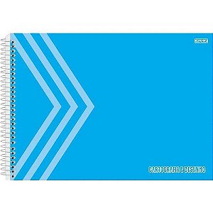 Caderno para desenho universitário (Capa Dura) 60 fls. Azul - SD Inovações