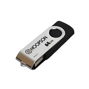 Pen Drive USB 64 GB Preto - Hoopson