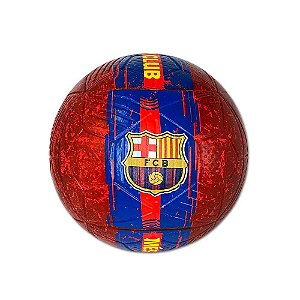 Bola de Futebol Barcelona PVC/PU N.5 Vermelho e Azul - Futebol e Magia