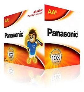 Pilha Palito AA Alcalina Caixa Com 24 Unidades - Panasonic