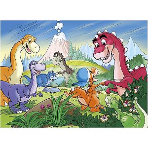Quebra-cabeça (cartonado) Dino Kids 30 Pecas - Grow