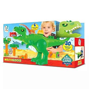 Dino Jurassic - Baby Land - Blocos Educativos - Cardoso Toys