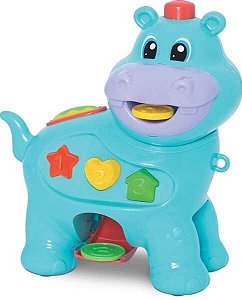 Brinquedo Educativo Amiguinho Comilao Hipopotamo - Merco Toys