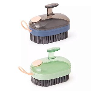Escova De Limpeza Dispenser Hidráulico Multifuncional/Para Lavar Roupa Com Cerdas Macias 2Peças