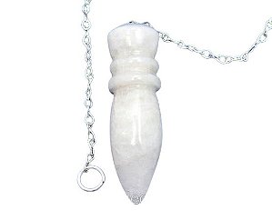 Pêndulo Quartzo Leitoso Pedra Natural Lapidação Egípcio
