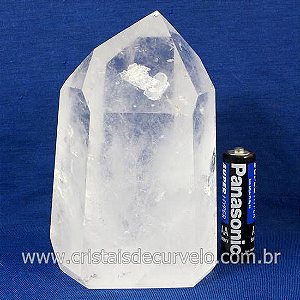 Cristal Lapidado Ancião Quartzo Pedra Gerador Grande Cod 134322