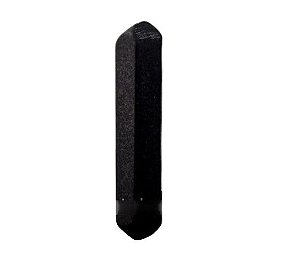 Bi Terminado Quartzo Preto Lapidado p Pingente Furo Vazado