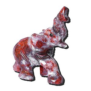 Elefante esculpido artesanato em pedra dolomita aprox. 5cm