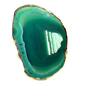Pop Socket Agata Verde Natural Suporte P/ Celular