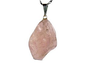 Pedra Natural Morganita e Esmeralda Rosa Pino Prateado
