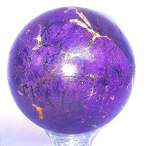 Esfera Pedra Purpurita Natural Grande 10,5 cm Decoração
