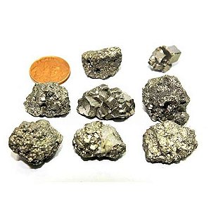 05 Pirita Pequeno artesanato ou pingente 15 mm 10 a 20 gr