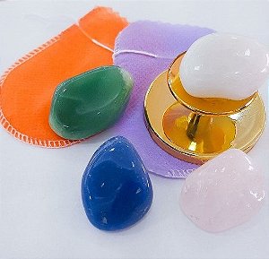 Kit Tranquilidade e Sono Crianças e Adulto 04 Pedras 35 mm