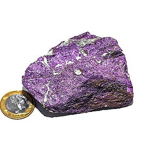 1 Purpurita Pedra Bruto Natural 75a 80mm Média 140g Classe A