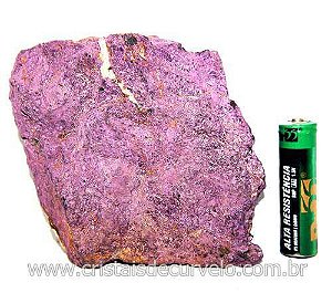 1 Purpurita Pedra Bruto Natural 95a 100mm Média 180g Classe A