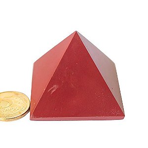 Pirâmide Jaspe Vermelho 50 a 60 mm entre 120 a 180 gr Tipo A