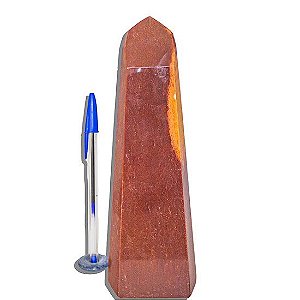 Ponta Quartzo Vermelho Grande Natural 21,2cm 1Kg Classe B