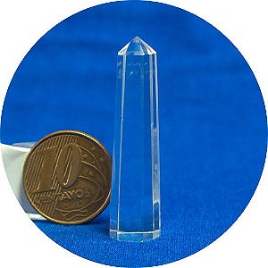 Voguel 12 Facetas 01 Ponta Pedra Cristal Extra 3 a 4 cm 5g