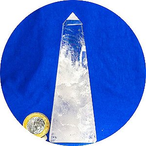 Obelisco Cristal Arco-íris 12 cm Pedra Natural Classe A 370g