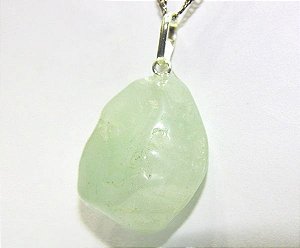 Pingente Pedrinha Água Marinha Montagem Prata 950