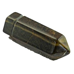 Pingente Difusor Aromaterapia Pedra Olho de Falcão Ponta Ranhurado