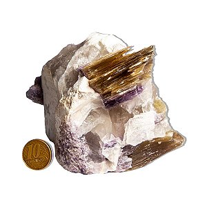 Mica Lepidolita Muscovita Pedra Bruto 700g 11cm Tipo B