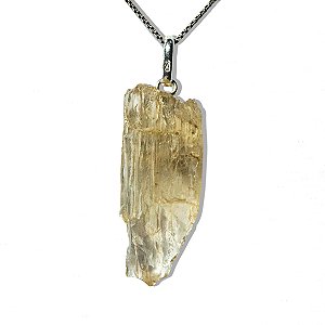 Colar Escapolita Branca Marialita Pedra Natural Prata 950