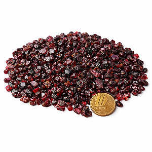 50g Cascalho Bruto Granada Extra para Joias 1 a 8mm Tipo B